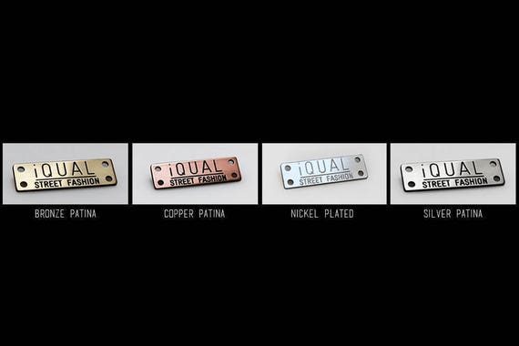 Custom Clothing Labels, Engraved Metal Tags, Metal Tags, Personalized Tags, Tiny Clothing Tags, Sewing Name Labels