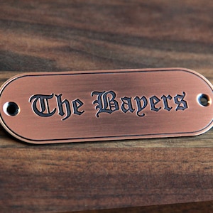 Name Plate, Door Sign, Mailbox Sign, Custom Name Plate, Name Sign, Personalized Metal Sign, Family Name Sign