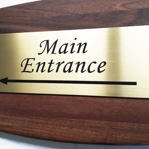 Brass sign, Custom Name Sign, Personalized Brass Plate, Custom Metal Sign, Custom Door Sign,  Door Sign