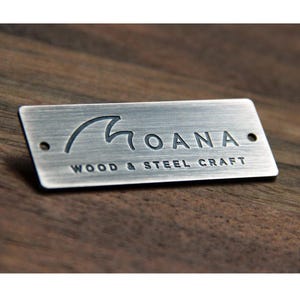 Rustic Labels, Personalized Metal Tags