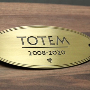 Pet Memorial Plaque, PERSONALIZED Pet Memorial,  Remembrance Plaque,  Custom Pet Memorial, Memorial Sign, Brass Sign,
