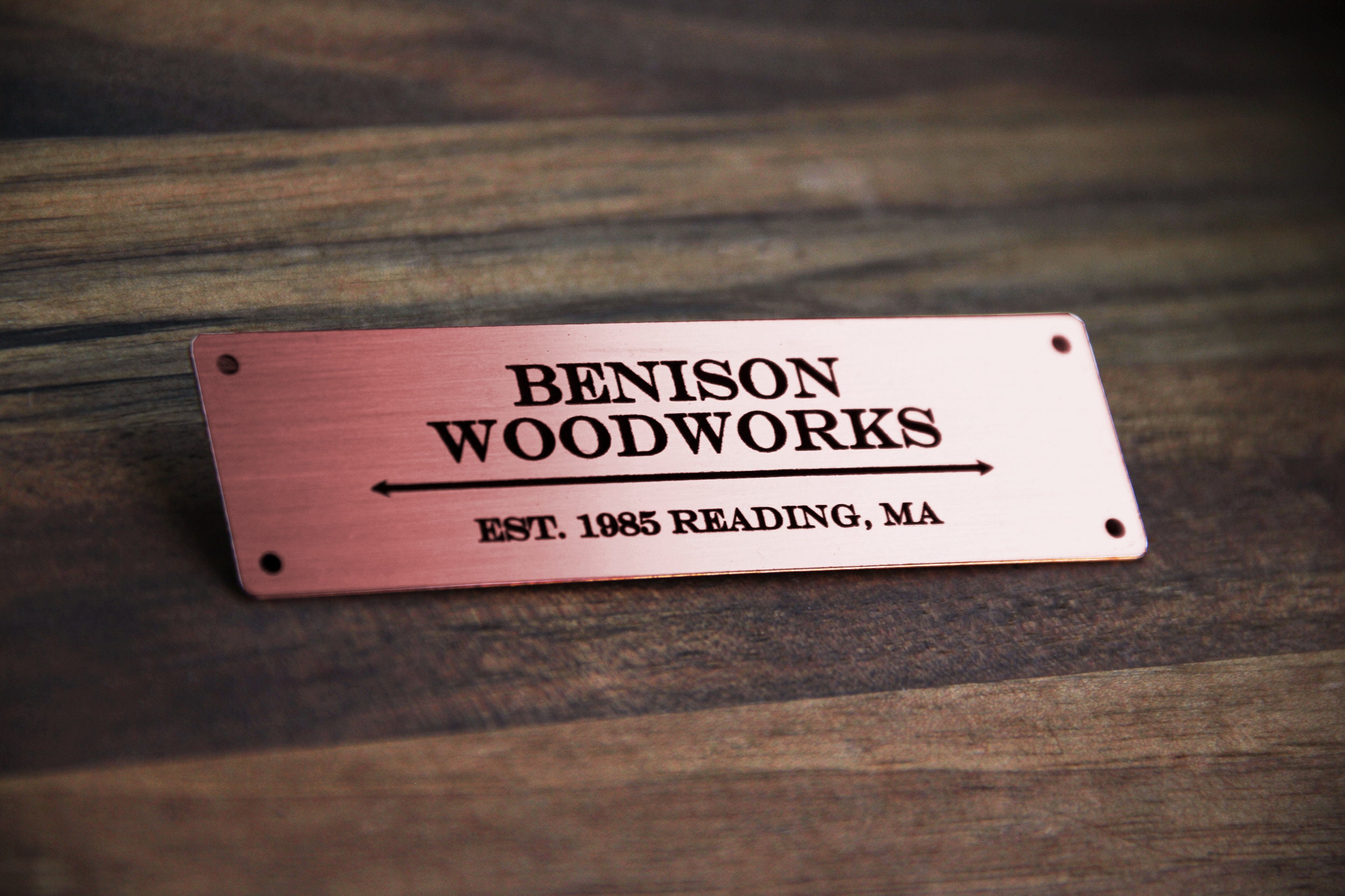 Custom Metal Labels Engraved Metal Tags Personalized Metal Etsy