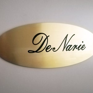 Brass Sign, Personalized Name Sign, Custom Metal Sign, Custom Name Sign, Brass Door Sign, Metal Name Plate