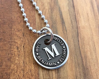 Personalized Necklace, Letter Necklace, Stainless Steel Pendant
