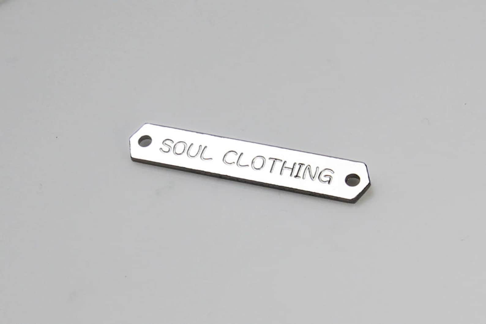Custom Clothing Labels Engraved Metal Tags Metal Tags Etsy