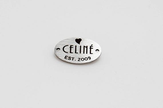 Custom Metal Tags, Laser Engraved Sew-On Labels, Stainless Steel Tags
