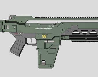 M41A3 Burst Rifle - STL file for 3D Printing (Alien Fire Team)