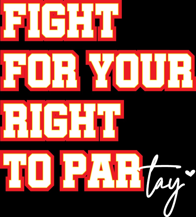 Fight Cursive Fight for Your Right to PAR Tay - Etsy