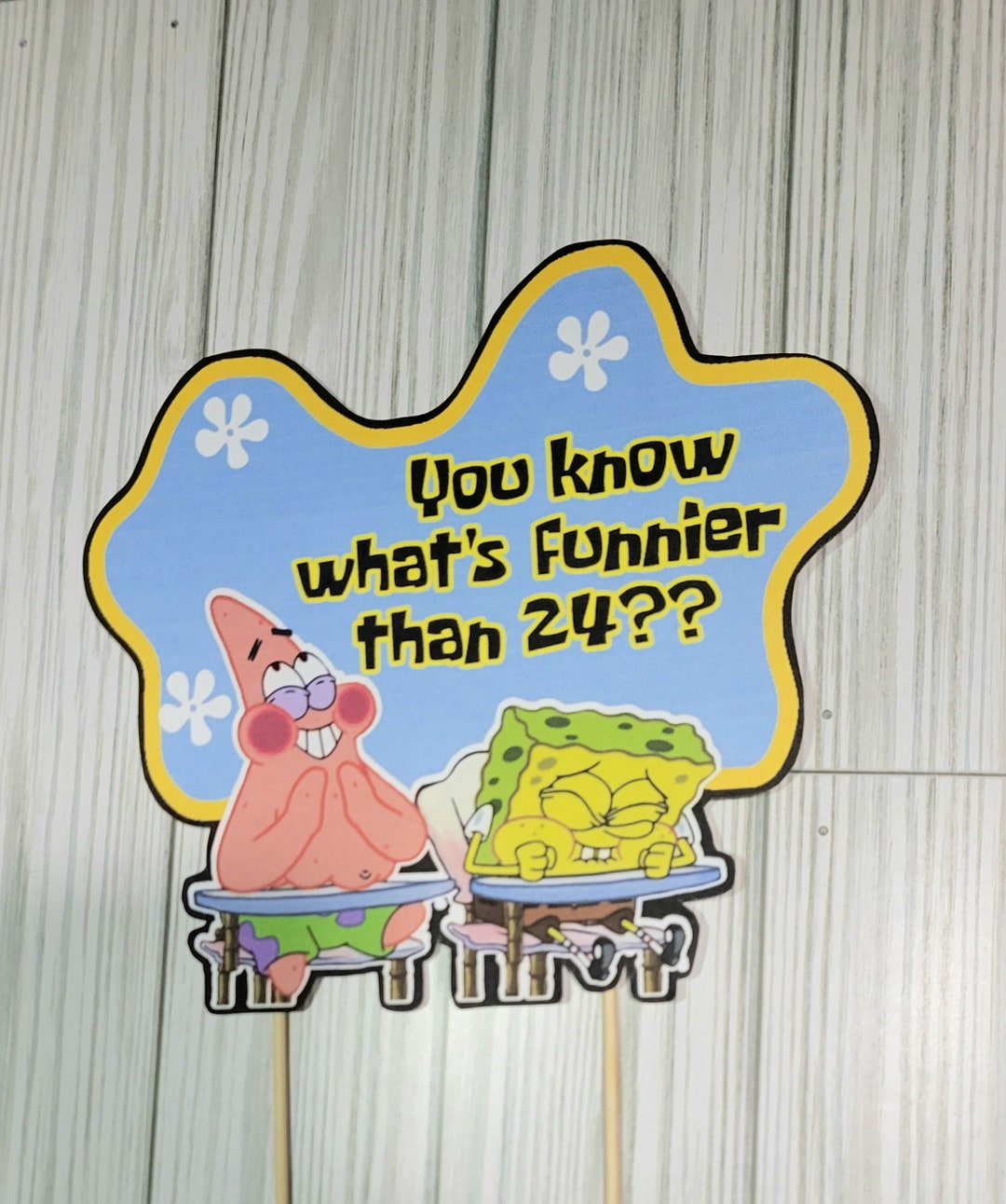 PRINTABLE Spongebob Cake Topper Spongebob Birthday - Etsy UK