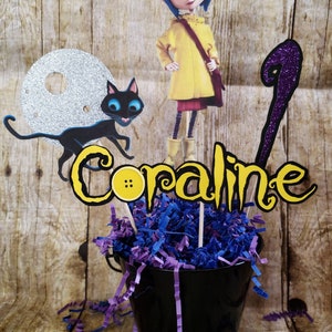 Coraline Birthday Banner/coraline Cake Topper/coraline Party Decorations/coraline  Images/coraline Birthday Decorations/coralinebanner/ 