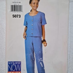 Butterick 5073 Vintage 1997 Easy Top Pants Sewing Pattern Womens Sizes 6-14