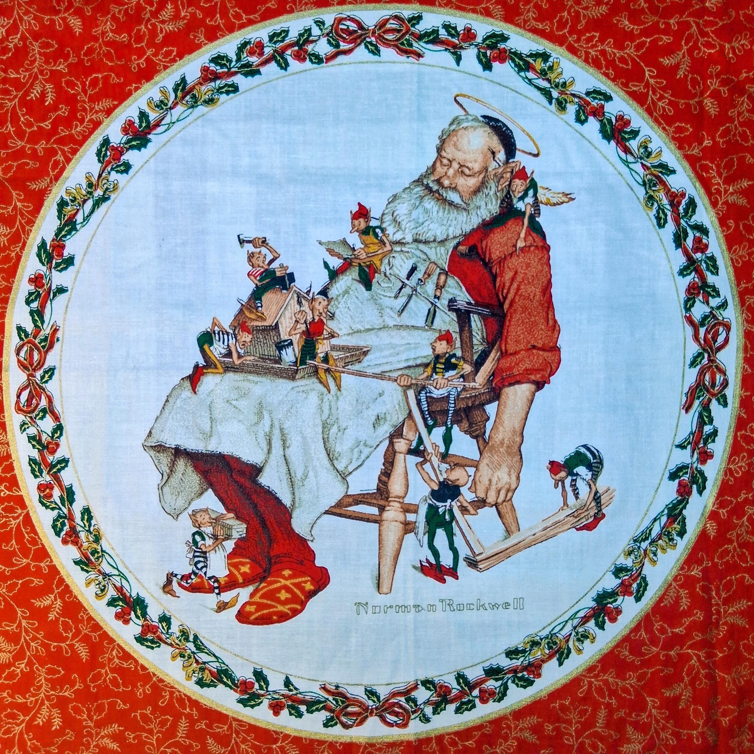 Norman Rockwell Santa - Etsy