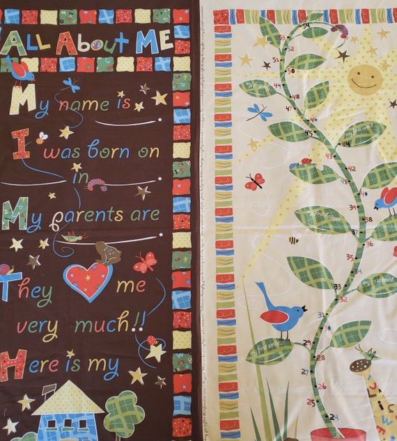 Growth Chart Fabric Panel