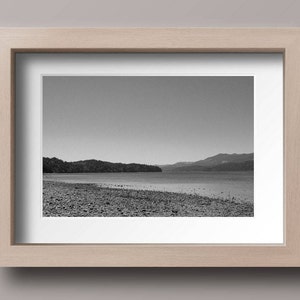 Beach Photography - PNW - Landscape Photography - Black and White - Instant Download - Photography Print  - Printable Wall Art - Home Decor