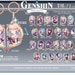 Genshin impact Shipping Acrylic Heart Charms Ita Bag Keychain Anime Manga Game Gift Cute Charm