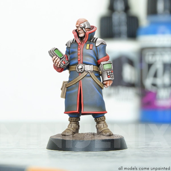 DARK INVESTIGATOR || Cyberpunk Unpainted Resin Tabletop Miniature 32mm 28mm B59