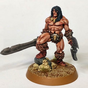 C01 CONAN BARBARIAN || Retro Viking Resin Miniature