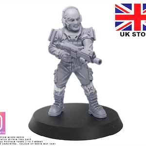 C92 BLACK OPS SOLDIER Sci-Fi: Military, Cyberpunk, Resin Miniature 28mm 32mm