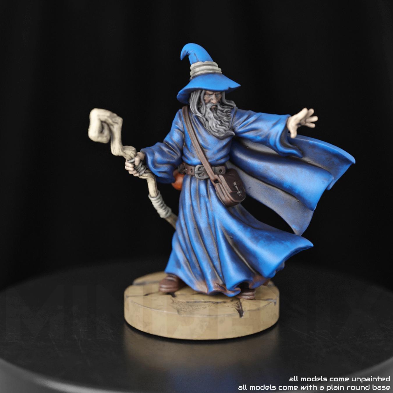 CLASSIC WIZARD || Unpainted Fantasy Resin Miniature for 28mm or