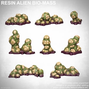 ALIEN BIO-MASS Resin Scatter Terrain Diorama Unpainted Miniature Bits for Bases by Goonmaster G20