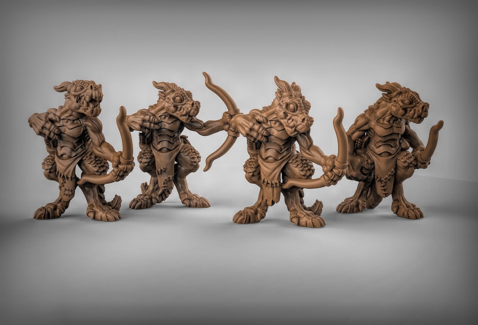 KOBOLD ARCHER SET Fantasy: Frostgrave, Pathfinder, D&D, Resin Miniature