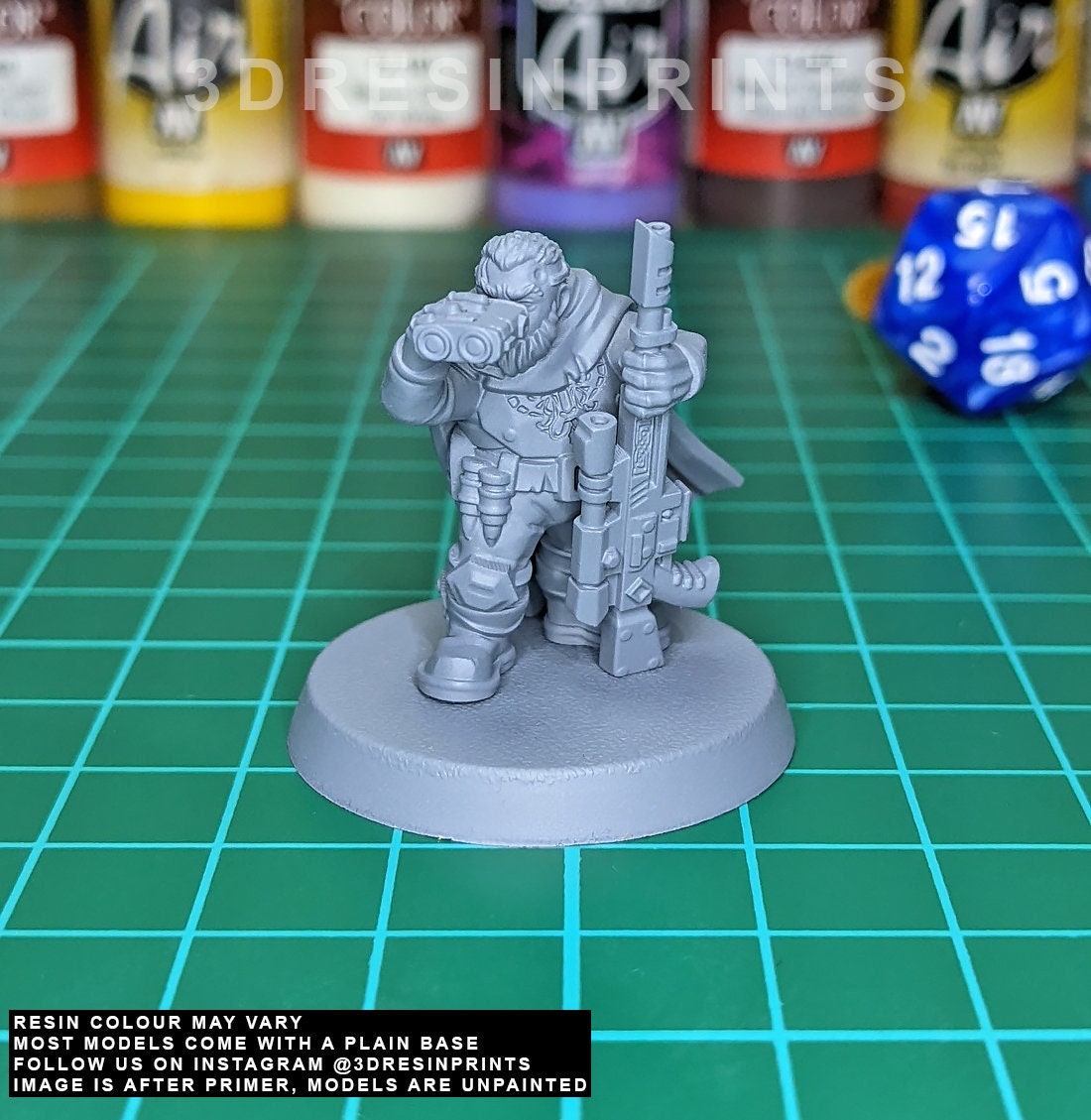 C08 DWARF SCOUT SNIPER Sci-fi: Shadowrun Cyberpunk Resin - Etsy