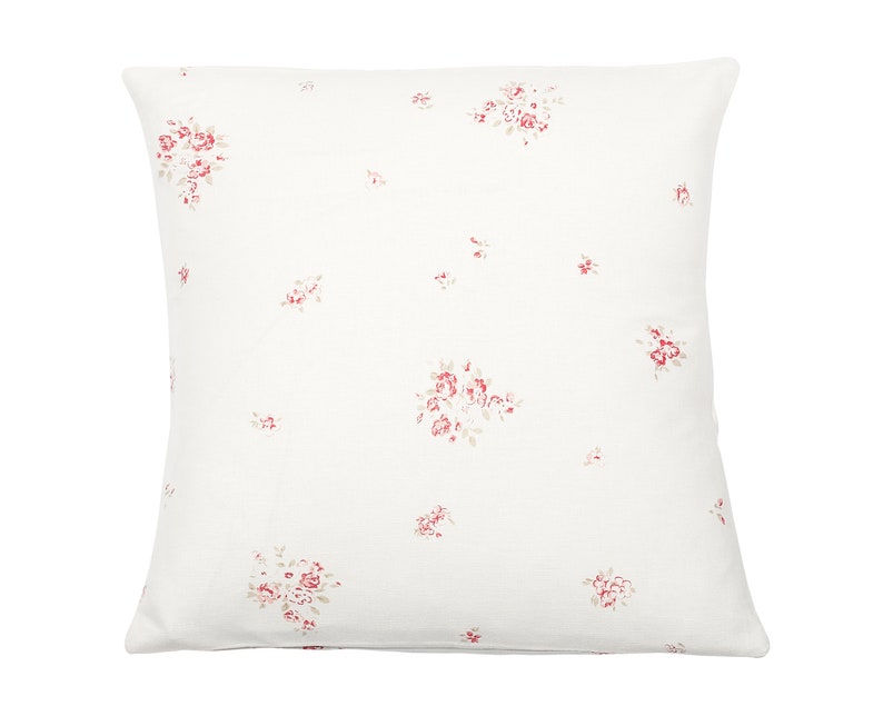 SAMPLE Faded Floral /'Petite Fleur/' on Oyster Linen