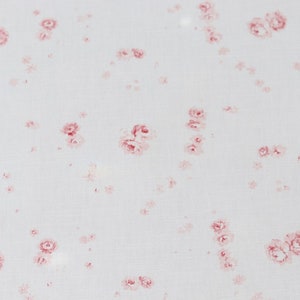SAMPLE - Mimi in Tea Rose on Oyster Linen | Sample Size 20cm x 15cm.