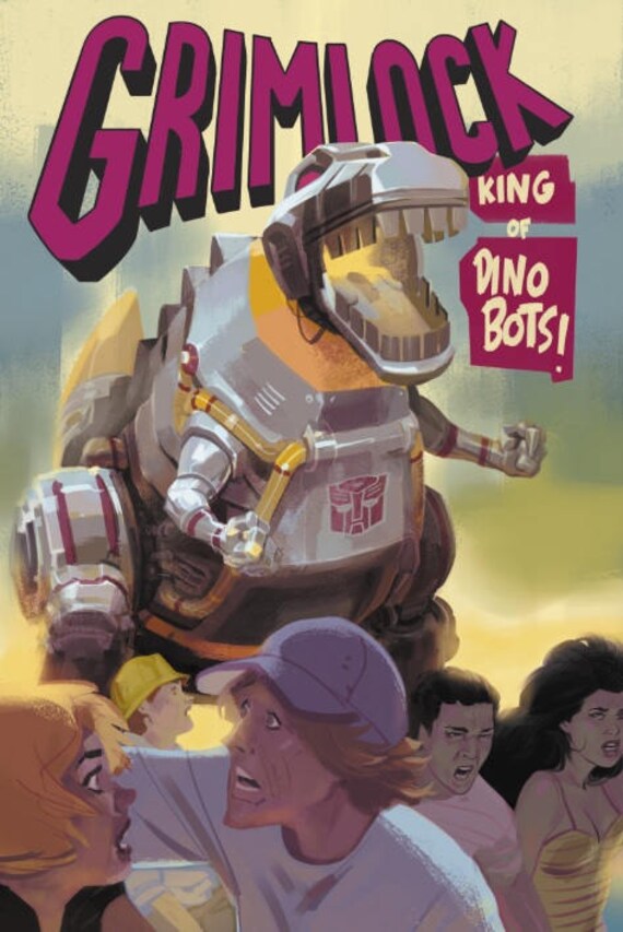 Grimlock King Of The Dinobots End Of Line Art Poster Series 9 Transformers - 