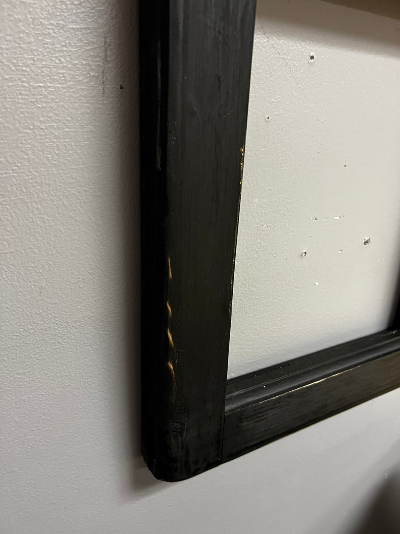 Extra Large Paned Window Frame No Glass for Farmhouse Wall Decor Note