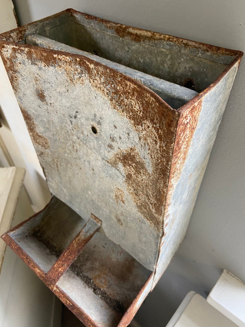 Vintage Metal Chicken Feeder Etsy