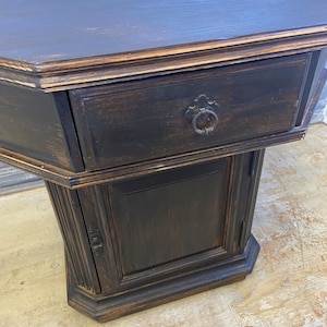 Vintage Octagonal Table With One Drawer and Storage. Custom Colors Available. Note: Shipping is Not Free See Shipping Options in Description