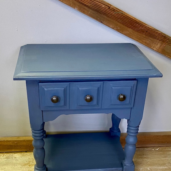 Cute One Drawer Nightstand Painted - Custom Colors Available by Request  NOTE: Shipping is Not Free- See Shipping Options in Description