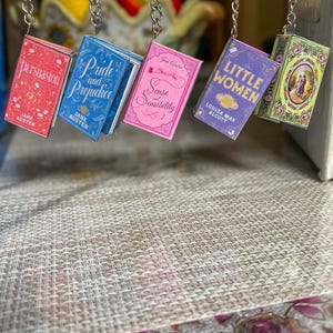 Mini Book Keychains