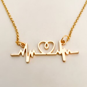18&quot; Golden Heartbeat Necklace