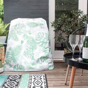 Portable BBQ grill Cover - jungle green print AUSTRALIA ONLY orders