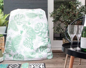 Telo di copertura portatile per barbecue - stampa verde giungla. Ordini SOLO per l'Australia.