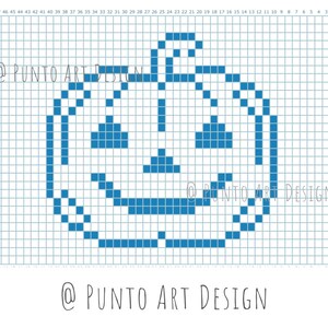 GRID PATTERN 28 CHARTS Halloween Design Mosaic crochet pattern C2C Graphgan Graph paper for knitting Filet tapestry bag blanket image 7