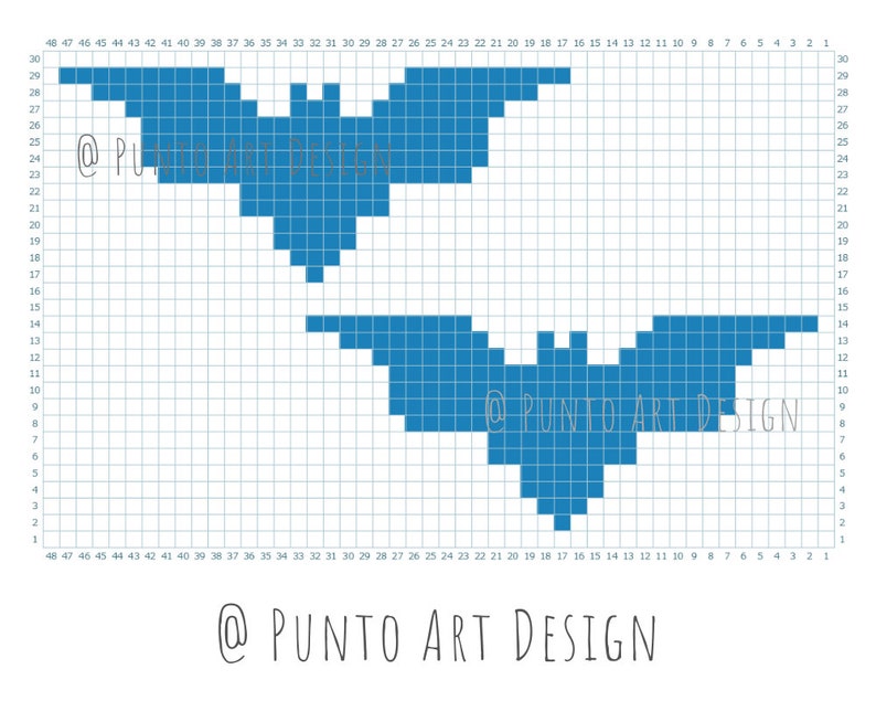 GRID PATTERN 28 CHARTS Halloween Design Mosaic crochet pattern C2C Graphgan Graph paper for knitting Filet tapestry bag blanket image 3