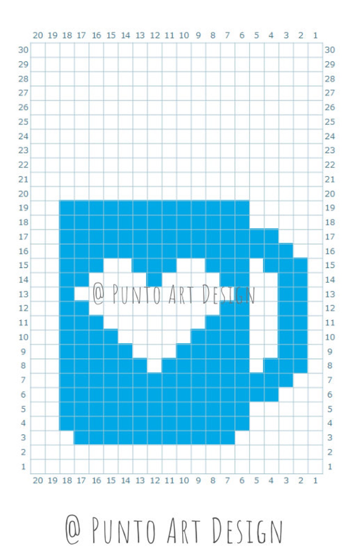 C2C Pattern Design Graph Paper Printable Grid Paper for Etsy