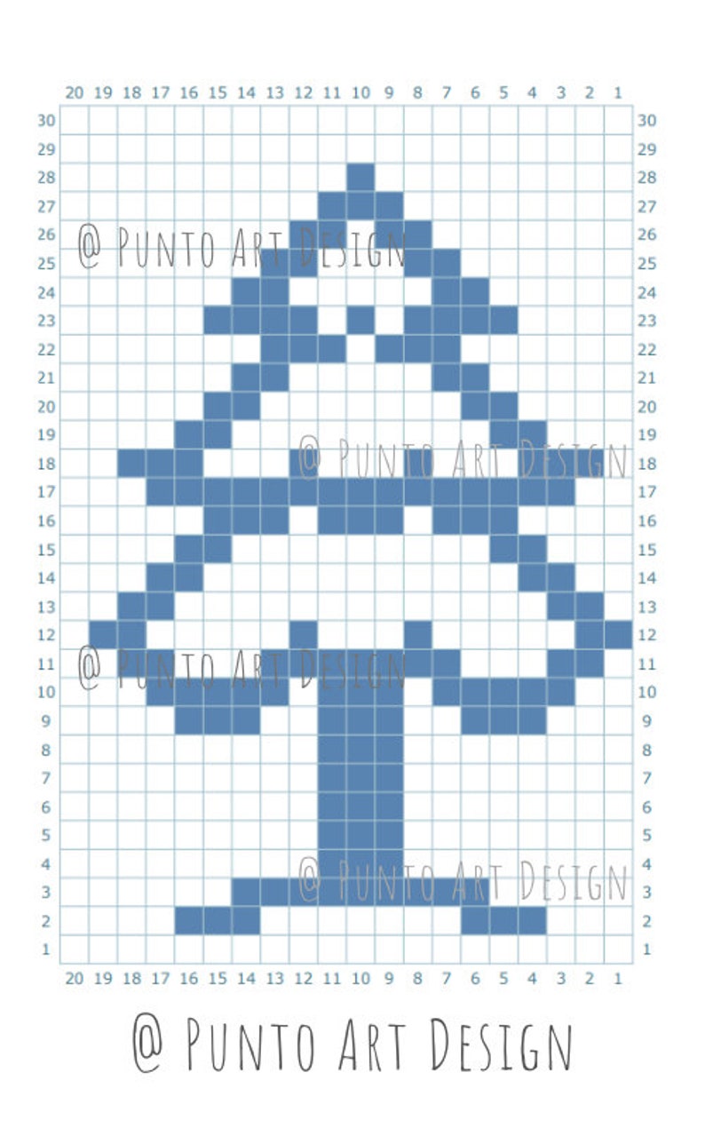 GRID PATTERN 40 CHARTS Christmas Design Mosaic Crochet Pattern C2C ...
