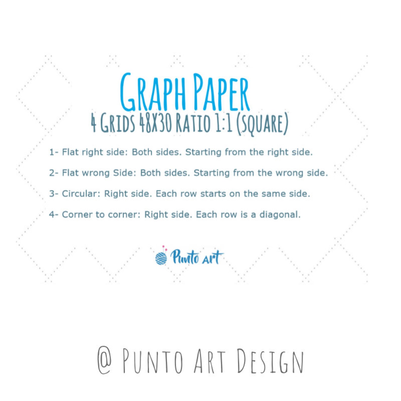 Pattern Design Graph Paper Printable Grid Paper for Knitting and ...