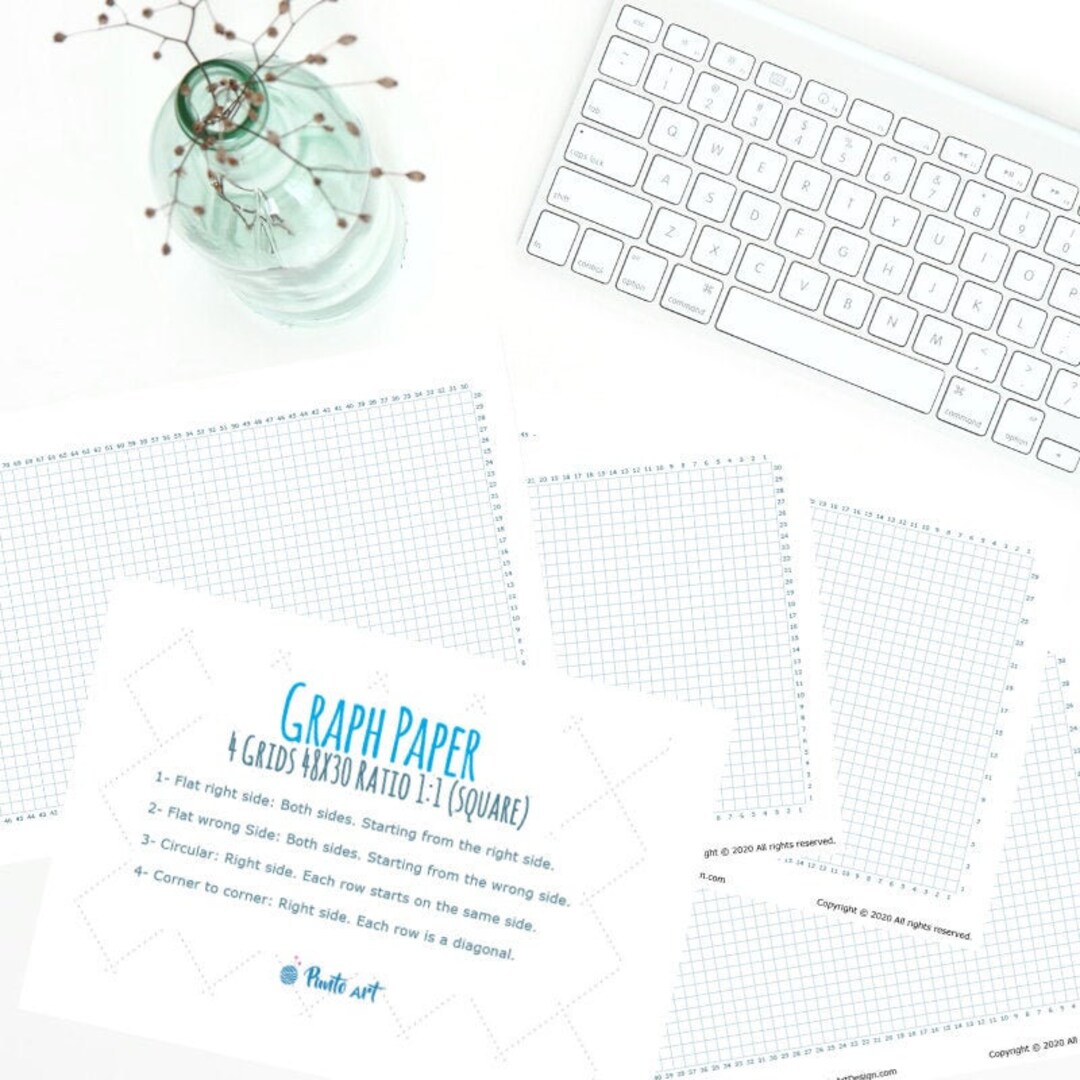 Pattern Design Graph Paper Printable Grid Paper for Knitting and ...