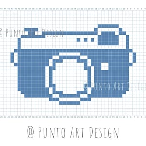 Wall Hanging Tapestry Smile Camera PDF CROCHET PATTERN Crochet tapestry vintage camera photography gift image 7