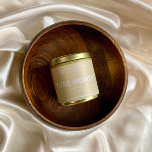 Mini Pure Honey Beeswax Candle (3.5 oz)