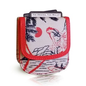 Taxi Wallet – Vintage Hawaii – A Simple, Compact, Front Pocket, Folding Wallet, that holds Cards, Coins, Bills, ID – for Men & Women