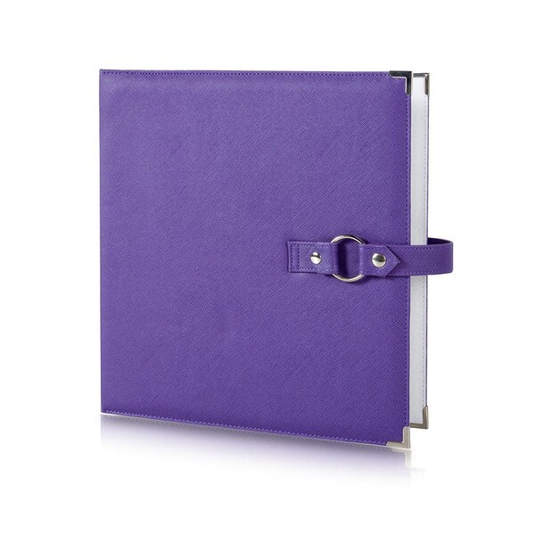 Craft +Jewelry Travel Organizer BINDER by Kit xChange® : Purple  - For Beads + Scrapbook + Planner Supplies