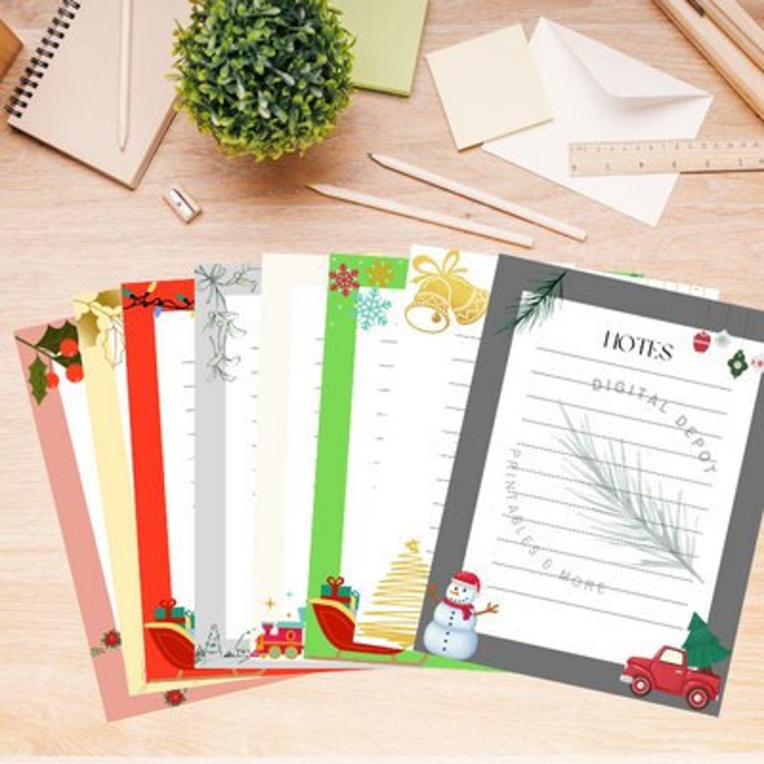 christmas-note-paper-printable-notes-christmas-downloadable-paper