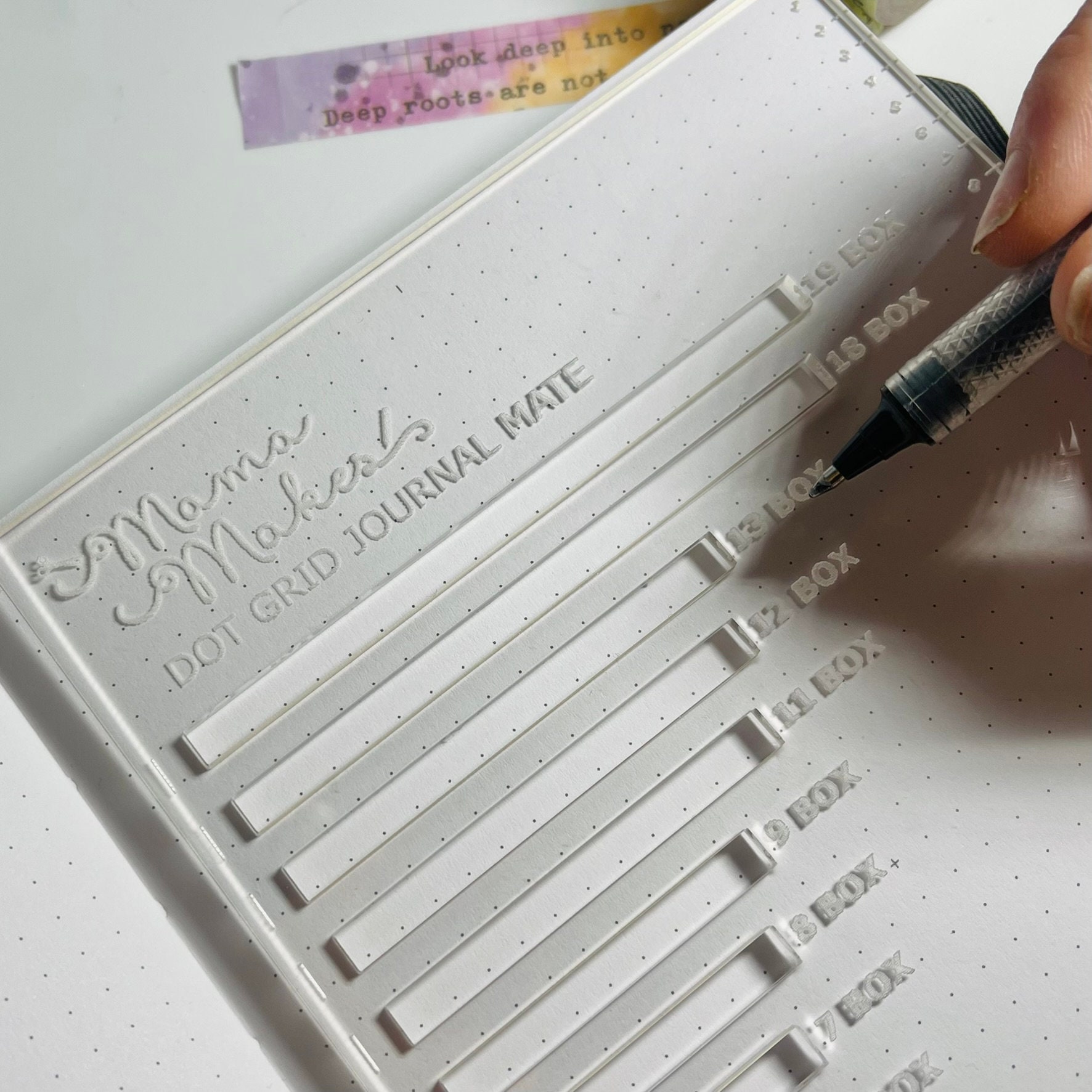 Bullet Journaling Ruler for FIELD NOTES Makes Layouts Faster and Easier.  Buy It Here. 