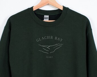 Sudadera Crewneck del Parque Nacional Glacier Bay, sudadera con capucha del parque nacional, sudadera Alaska